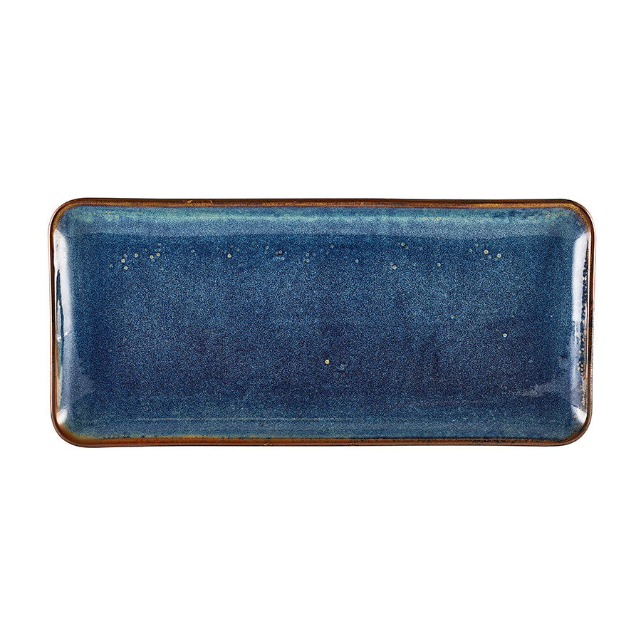 TERRA PORCELAIN AQUA PLATTER 36X16.5CM x6