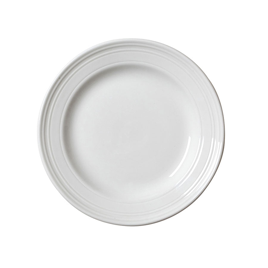 BEAD PLATE 16.5CM (6 1/2") WHITE x12