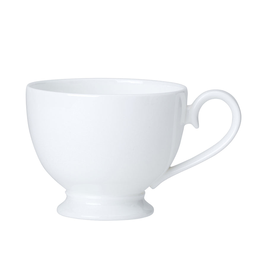 WE CLASSIC WHITE TEA CUP FOOTED 7CM 22CL x12