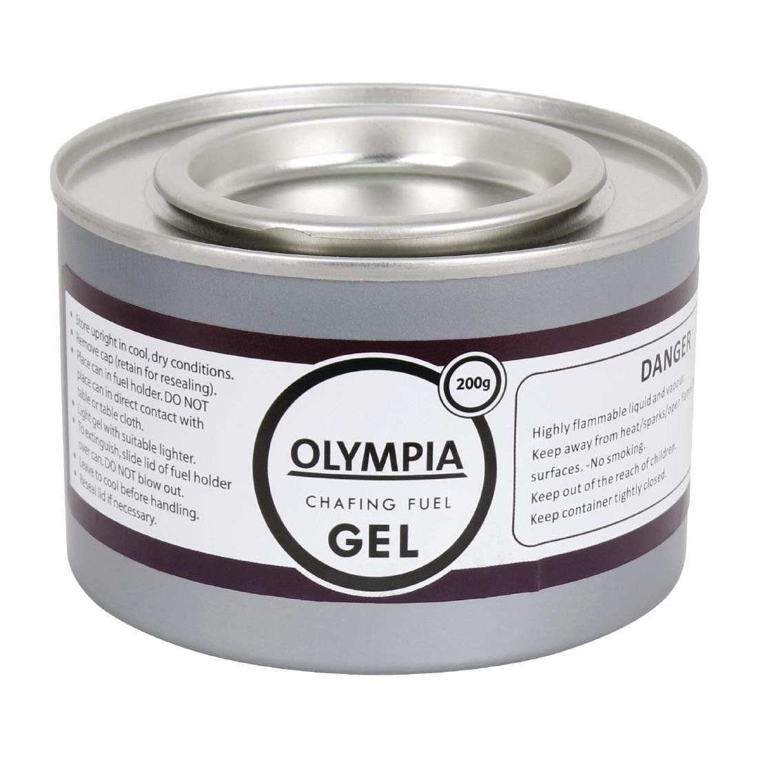 EDLP Olympia Chafing Gel Ethanol - 200g Tin (Pack 12)
