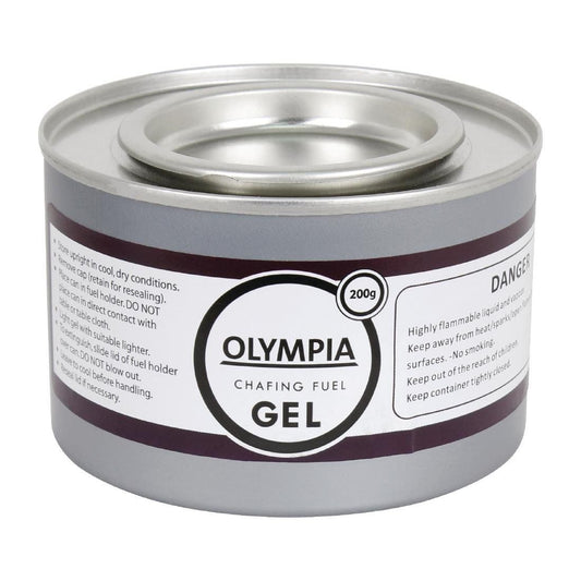 EDLP Olympia Chafing Gel Ethanol - 200g Tin (Pack 12)