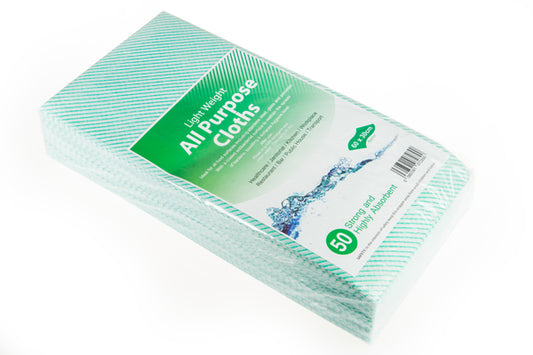 Jay Cloths - All Purpose Cloth Green Striped Pack of 50