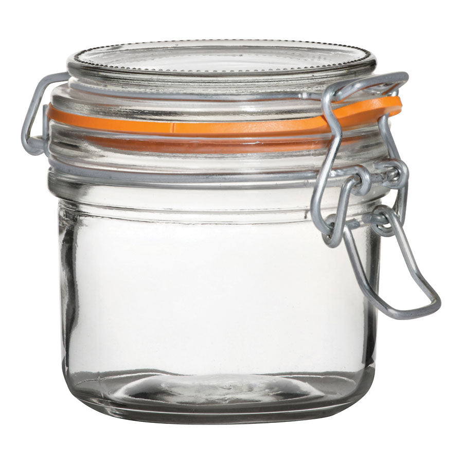 TERRINE JAR CLIP TOP GLASS 200ML x12