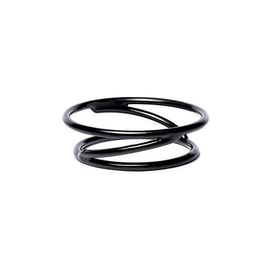 RUBBER PEDESTAL ROUND STAND BLK 6x7x2"H