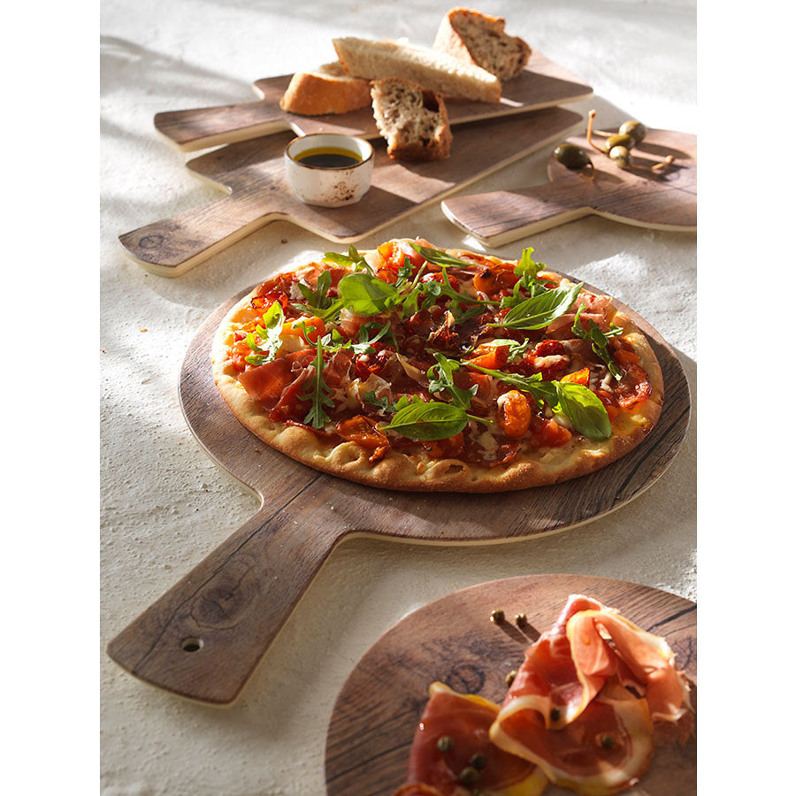 MELAMINE DRIFTWOOD SERVING BOARD 23CM x3