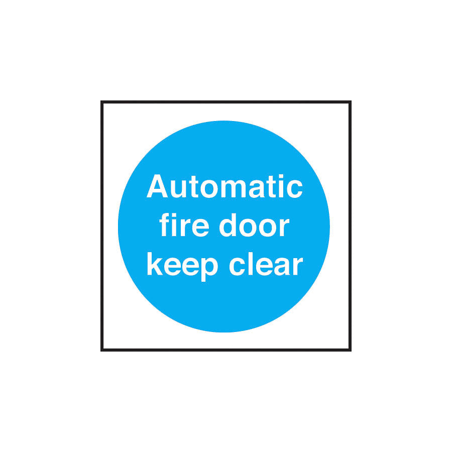 FIRE ESCAPE KEEP CLEAR SIGN