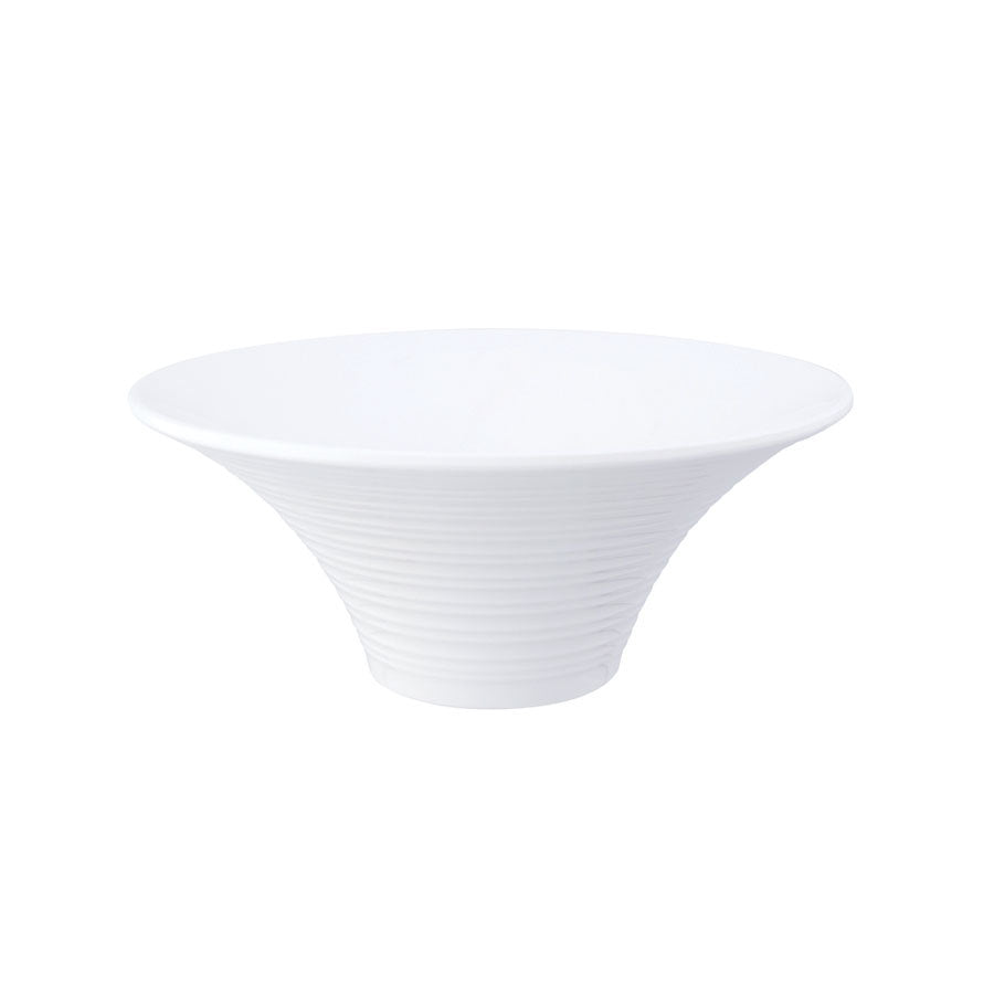 OASIS FLARED BOWL 24CM WHITE