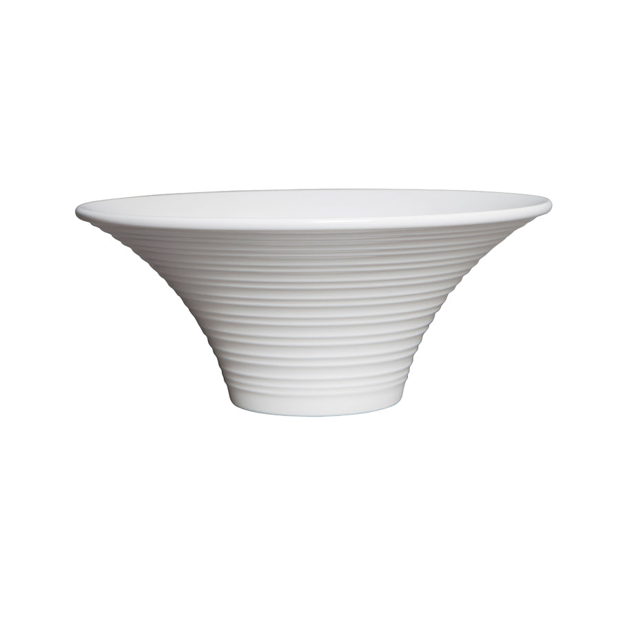 WHITE OASIS BOWL 35X15CM 4L MELAMINE