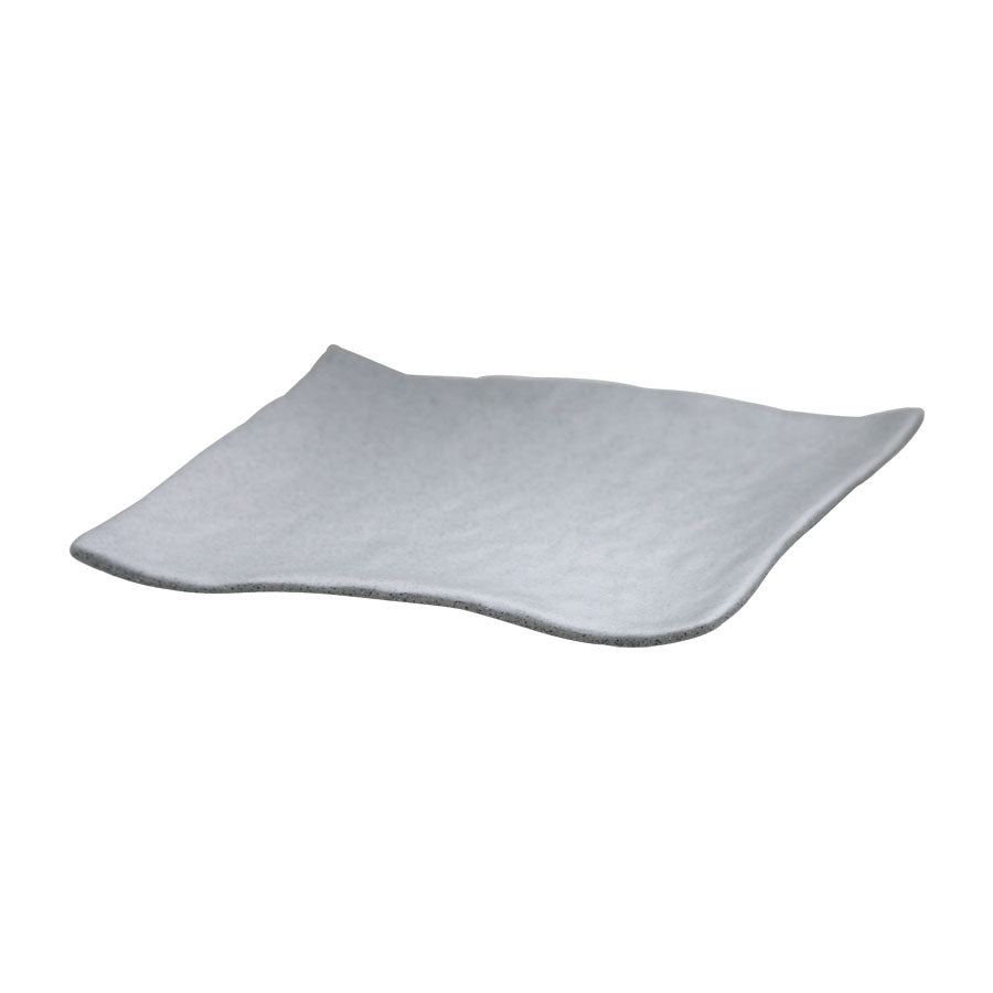 MIRAGE MARTELLO GREY SQ PLATTER 28CM