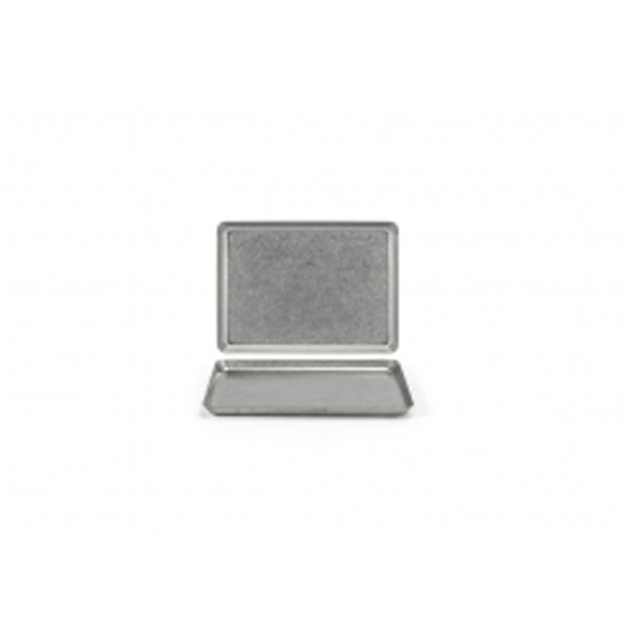 STAINLESS MOD PLATE 20.9X15.2CM ANTIQUE x6