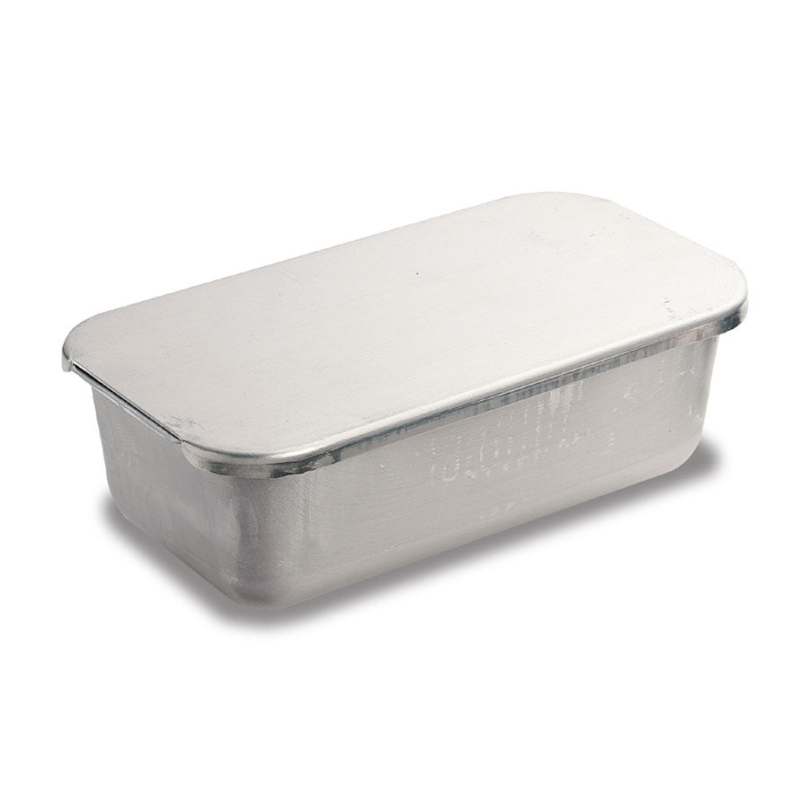 ALUM BAKING PAN W/LID TAPERED 1/3 SIZE