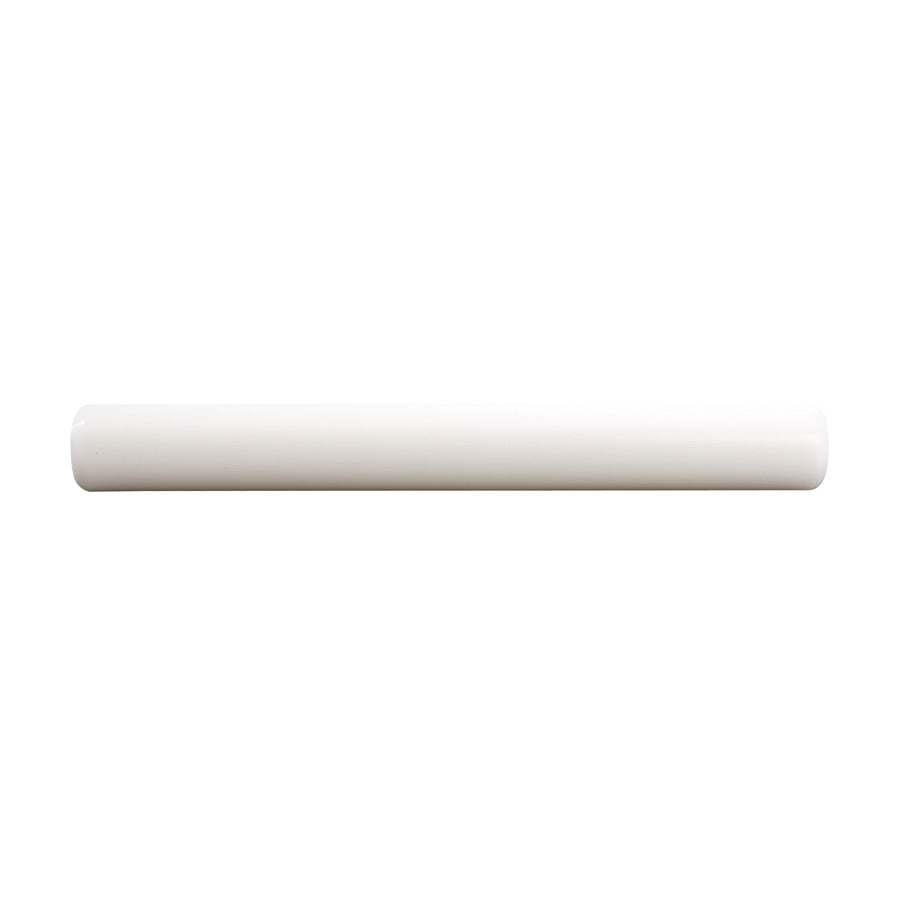 ROLLING PIN 30CM WHITE POLY