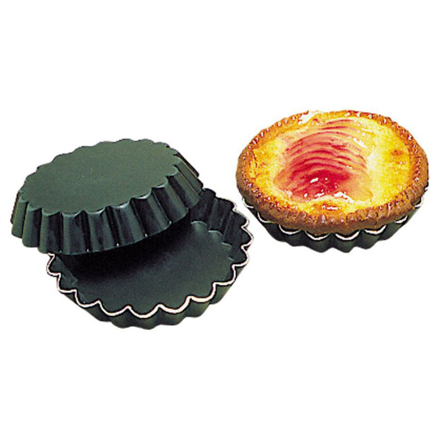 N/S RND FLUTED TARTLETTE 80DX12MMH(PK25)