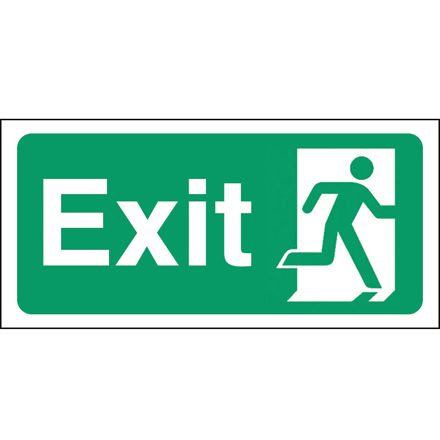 EXIT SIGN 30x15CM GREEN