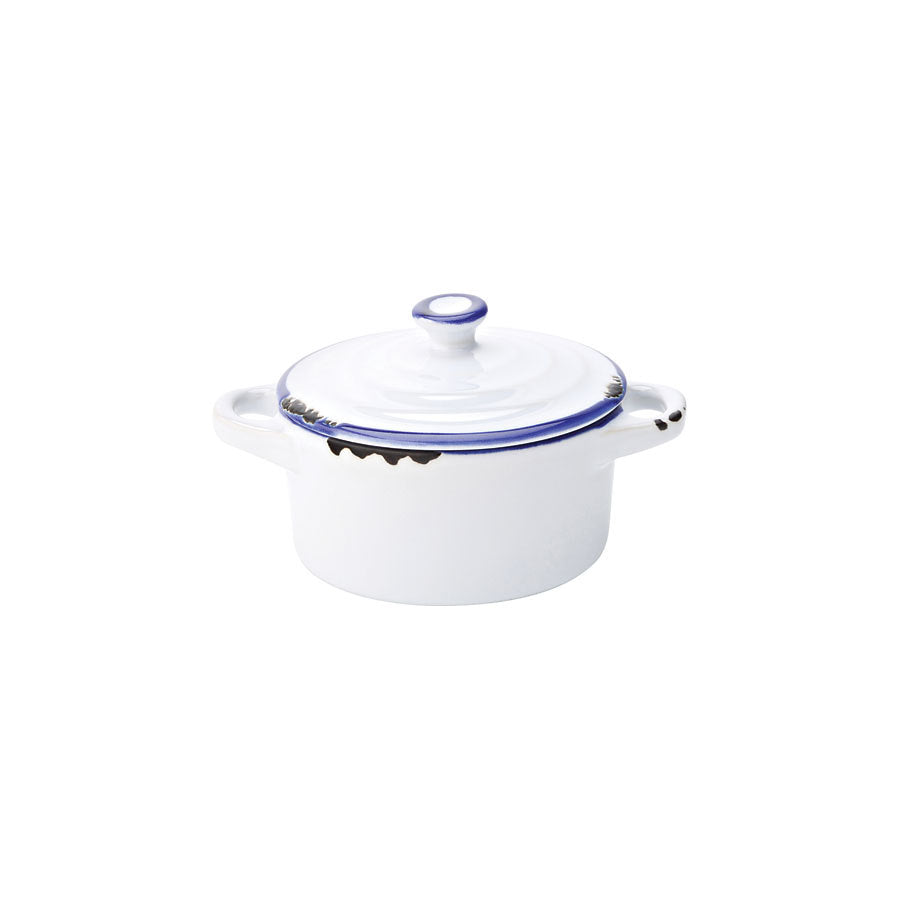 AVEBURY BLUE MINI CASSEROLE 10.5CM25CLNR x12