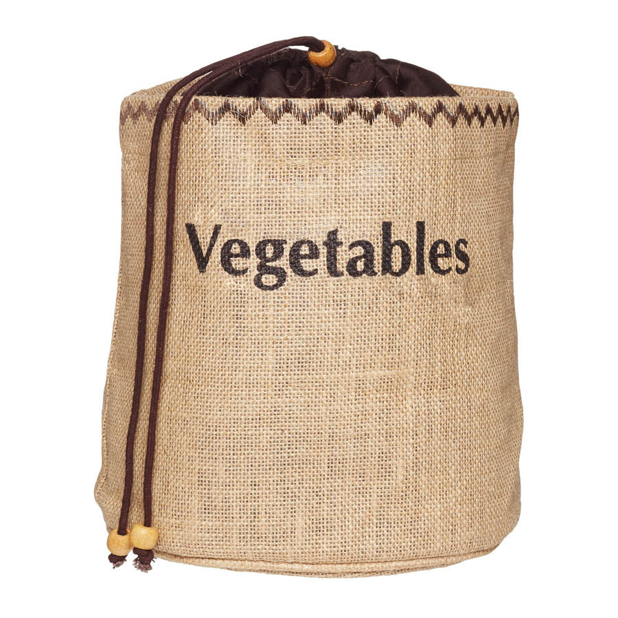 HESSIAN VEGETABLE PRESERVE BAG TAGGED NR