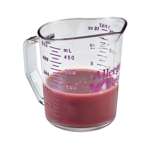 ALLERGEN MEASURE CUP 1PT PURPLE 0.5ML