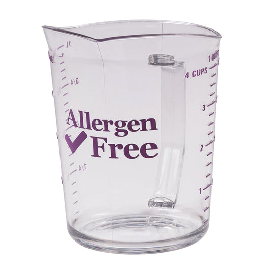 ALLERGEN MEASURE CUP 1QT PURPLE 1L
