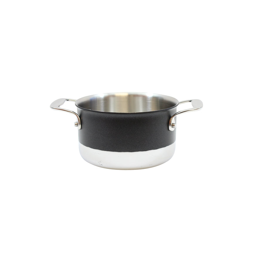 3QT TRIPLY SAUCEPAN W/2HANDLEBLK7.625"NR