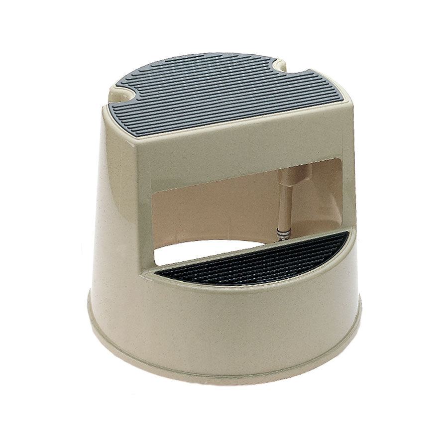 STEP STOOL MOBILE HEAVY BEIGE