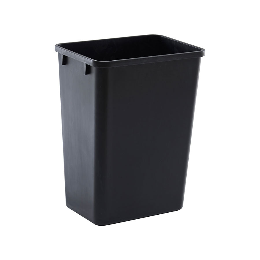 WASTE BASKET RECT 39LTR BLACK