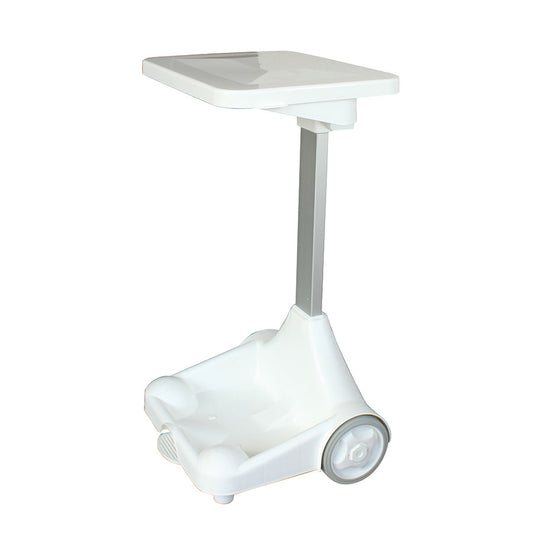 SACK HOLDER+WHEELS WHITE LID PLASTIC
