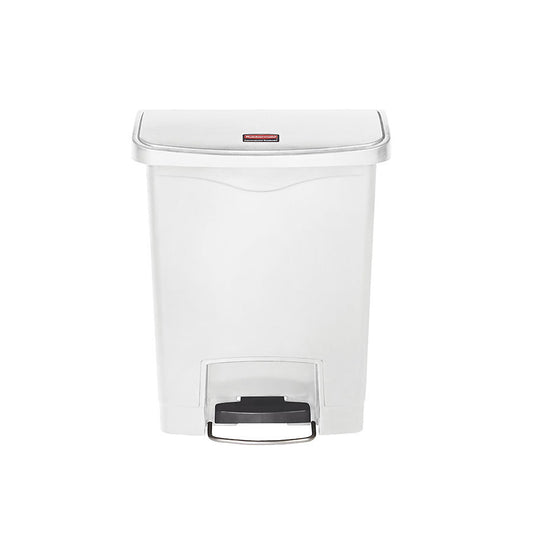 SLIM STEP-ON (FRONTSTEP) BIN 30L WHITE