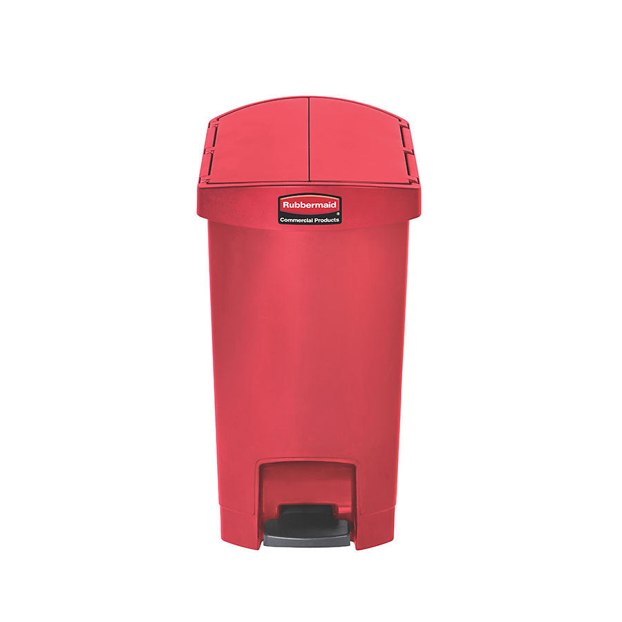 SLIM STEP-ON (ENDSTEP) BIN 30L RED