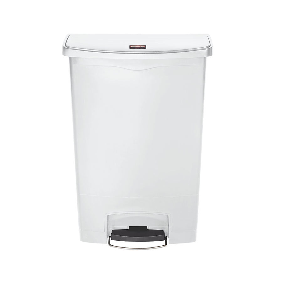 SLIM STEP-ON (FRONTSTEP) BIN 87L WHITE
