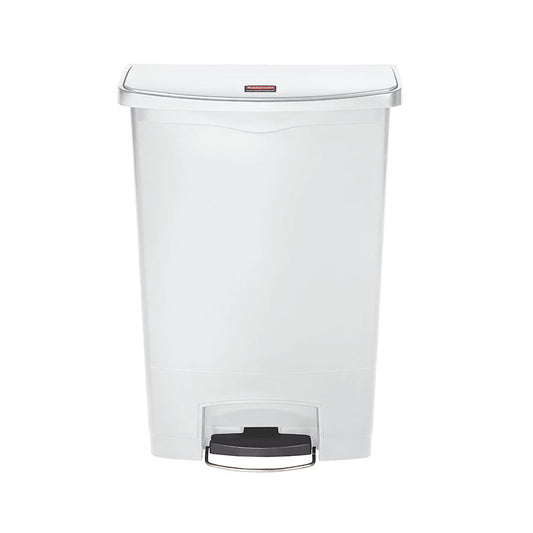 SLIM STEP-ON (FRONTSTEP) BIN 87L WHITE
