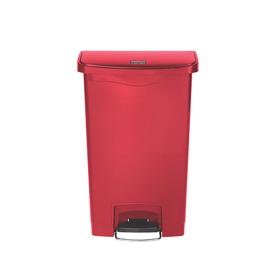 SLIM STEP-ON (FRONTSTEP) BIN 50L RED