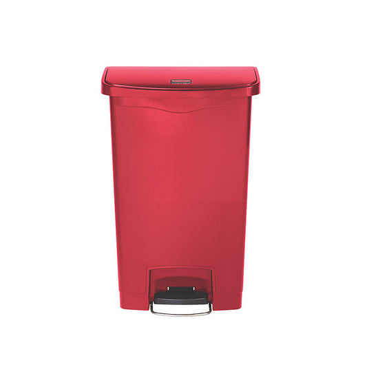 SLIM STEP-ON (FRONTSTEP) BIN 50L RED
