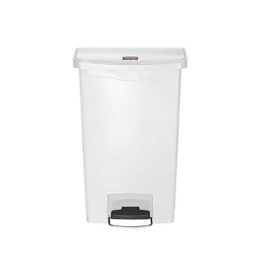 SLIM STEP-ON (FRONTSTEP) BIN 50L WHITE