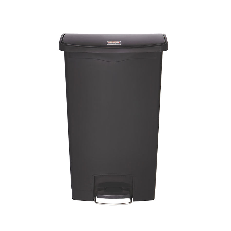 SLIM STEP-ON (FRONTSTEP) BIN 68L BLACK