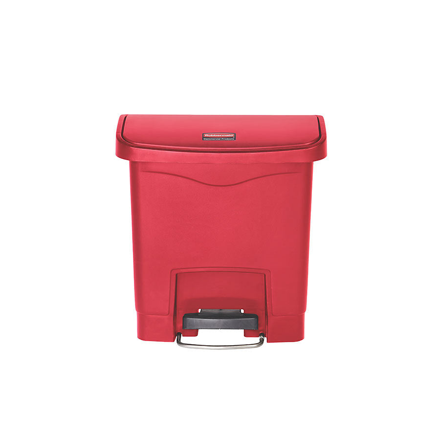 SLIM STEP-ON (FRONTSTEP) BIN 15L RED