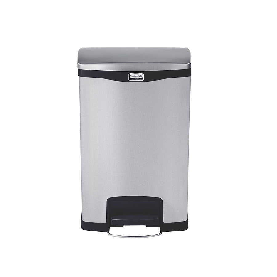 SLIM STEPON BIN F/STEP S/S BLACK TRIM50L