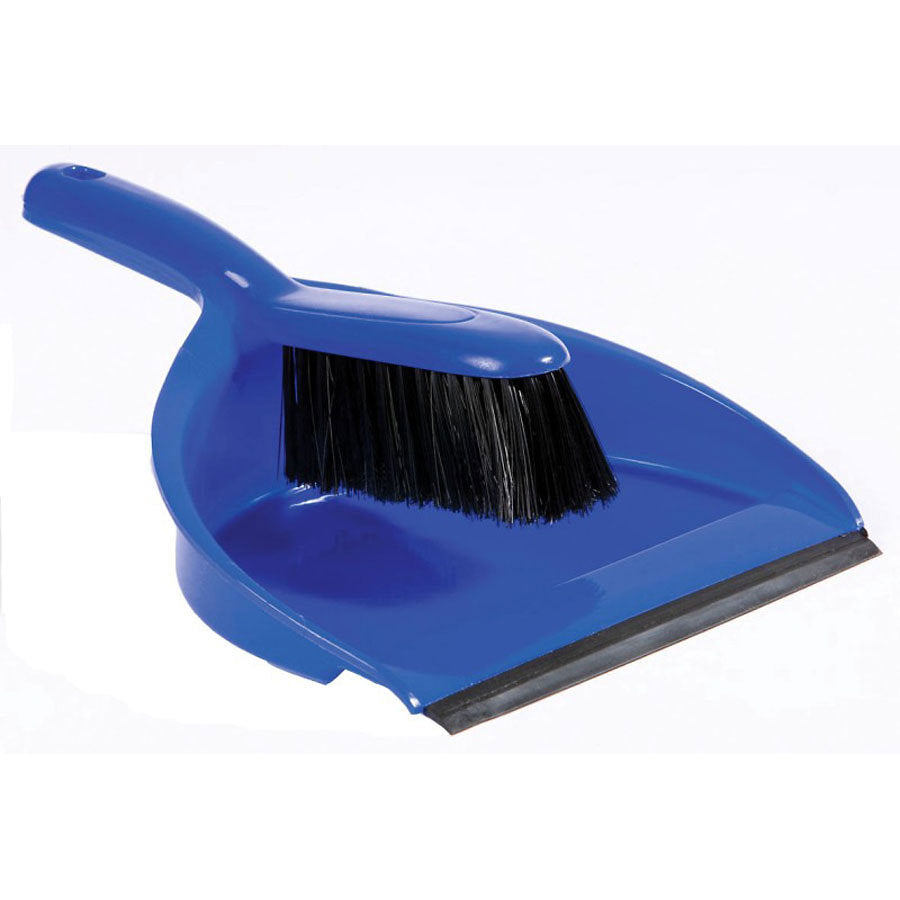 DUST PAN & BRUSH SET SOFT BLUE