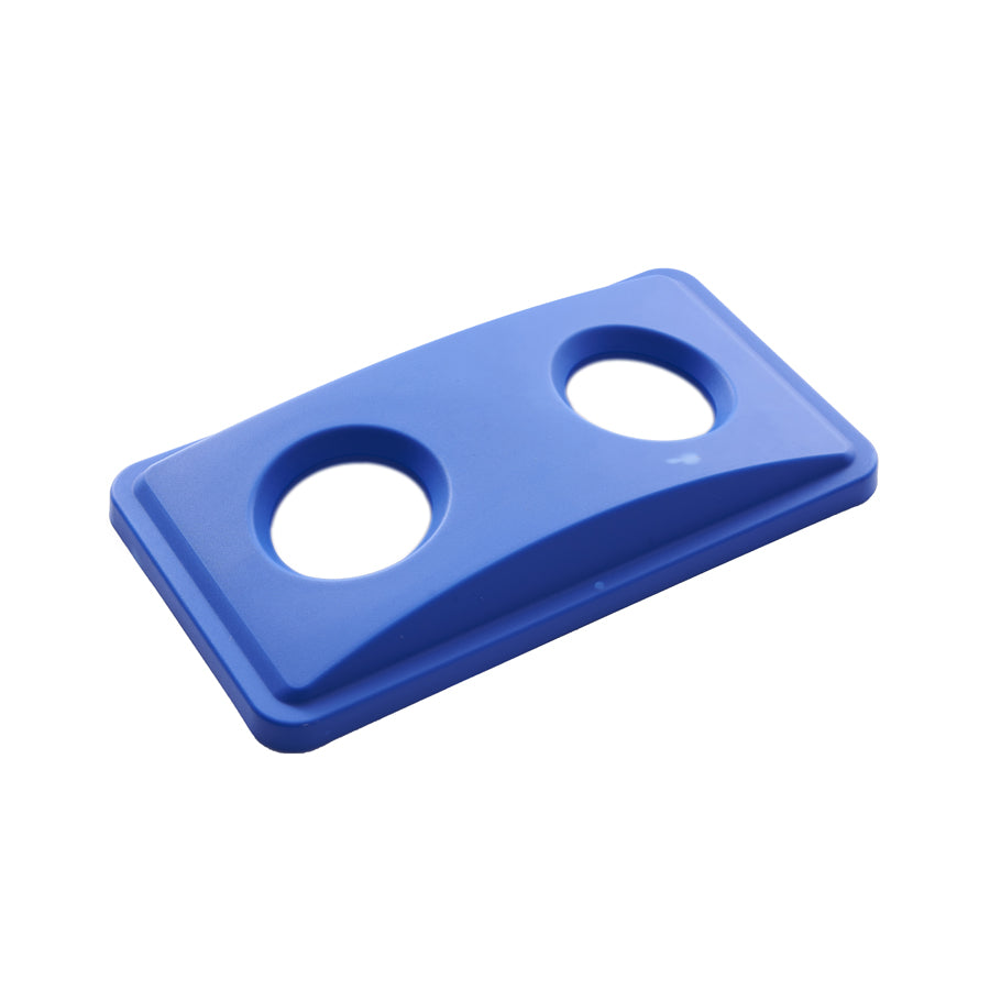 BOTTLE/CAN LID FOR OBLONG SLIM BIN BLUE