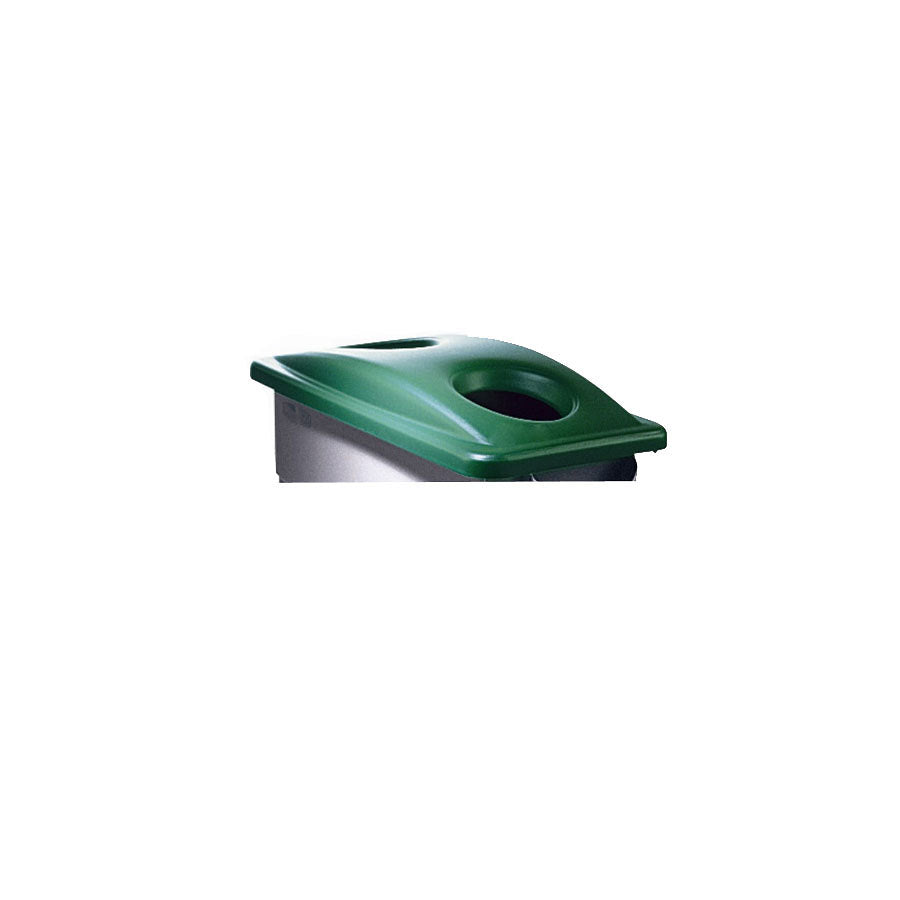 BOTTLE/CAN LID FOR OBLONG SLIM BIN GREEN