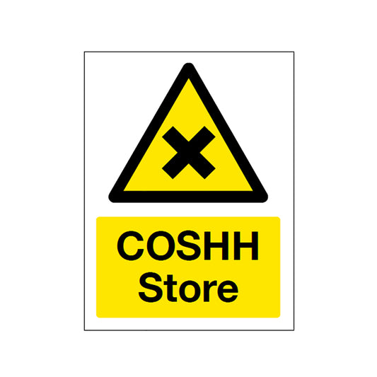 COSHH STORE HAZARD & WARNING STICKER