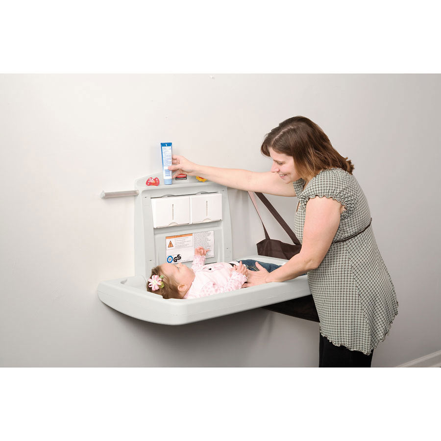 HORIZONTAL FOLDING BABY CHANGING STATION