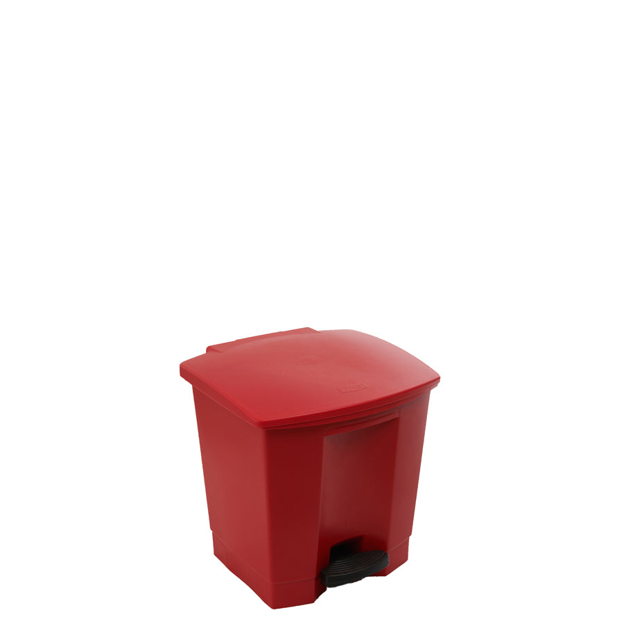 STEP-ON BIN 30L 41.3X40CM RED