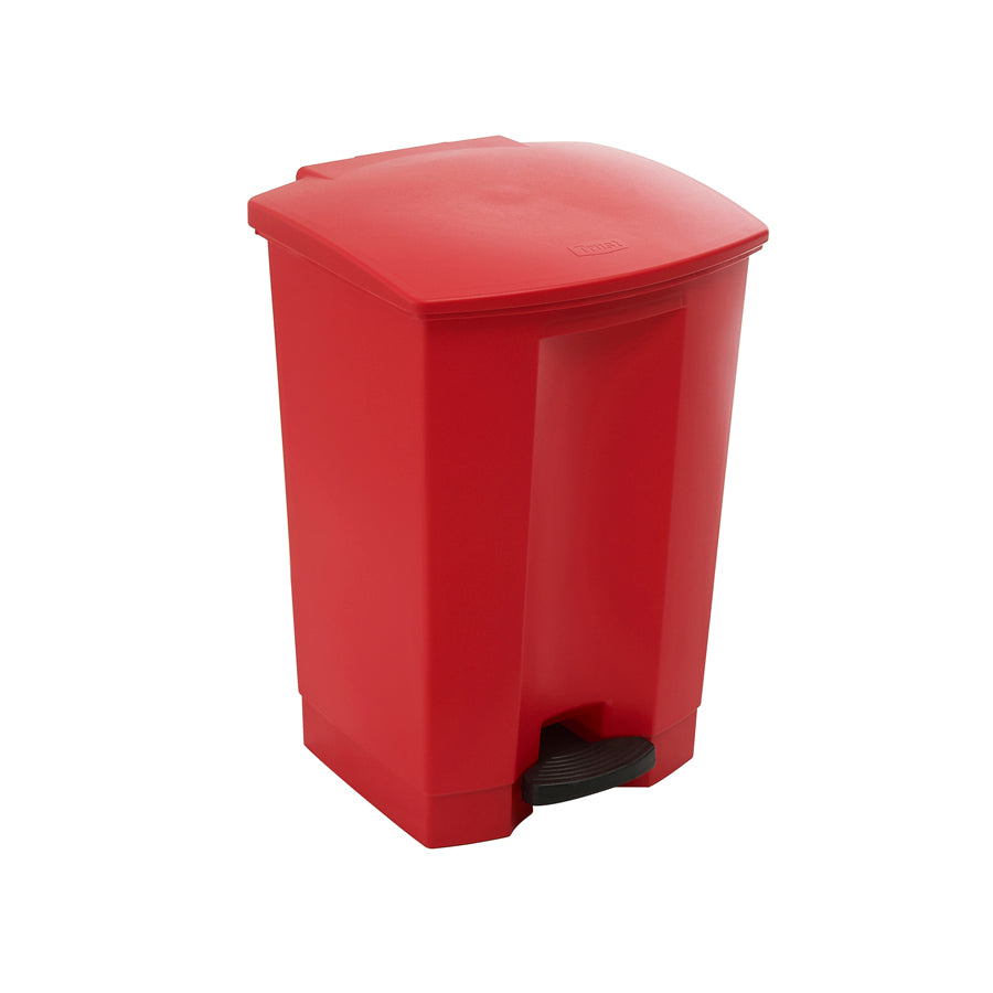 STEP-ON BIN 68L 50.2X41X67.3CM RED