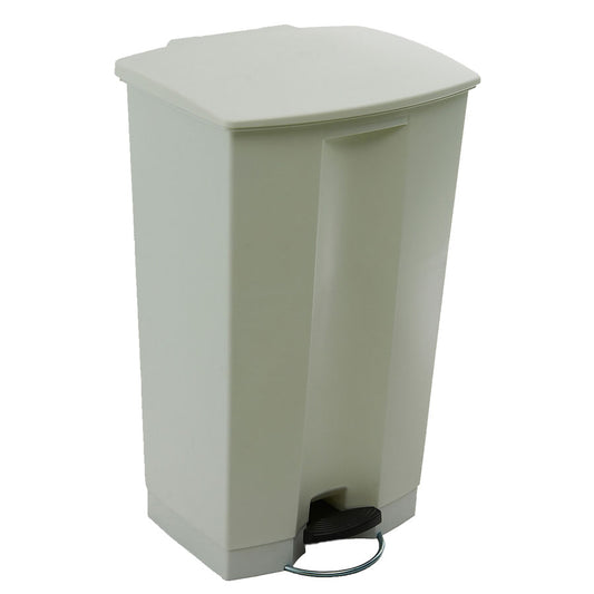 STEP-ON BIN 87L 50.2X44.7X82.6CM WHITE