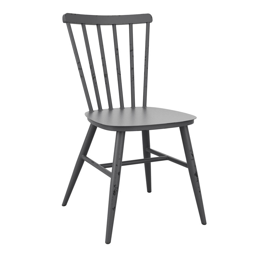 ZAP SPIN SIDE CHAIR - DARK GREY X 4