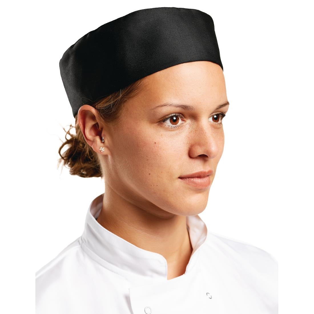 Skull Cap Black Polycotton - Size XL