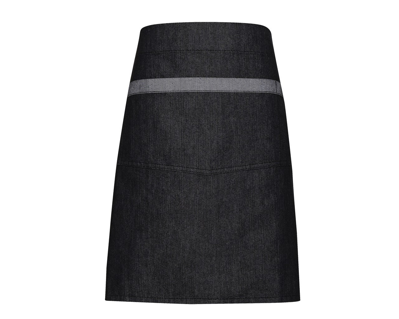Premier Domain Contrast Denim Waist Apron Black