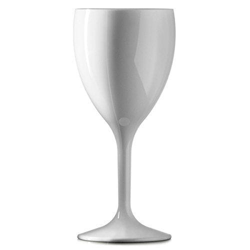 Elite Premium Polycarbonate Wine Glasses White 11oz / 320ml Box of 12