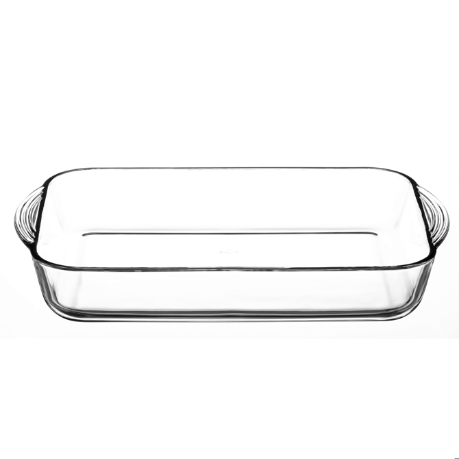 Vogue Glass Dish 3.6Ltr - 388x237x66mm