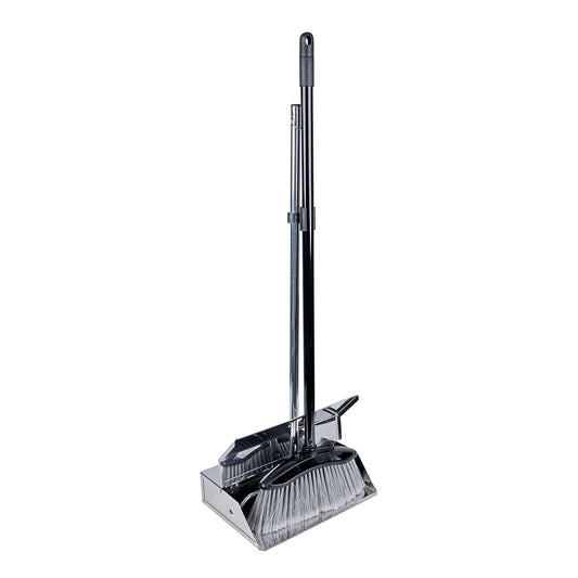 Lobby Dustpan & Brush Stainless Steel 90x32x22cm *2-3 working days lead time